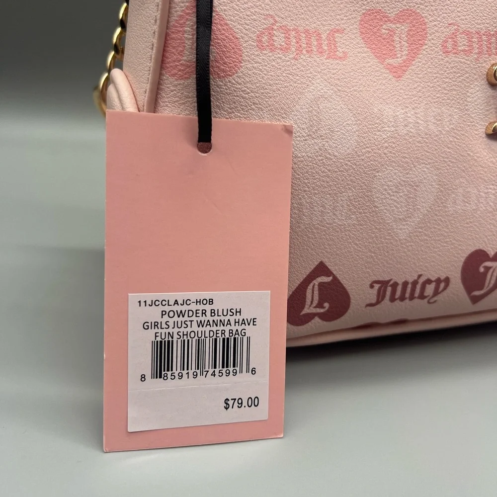 Juicy couture girls just wanna have fun shoulder bag purse